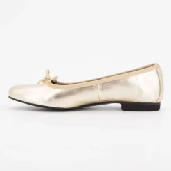 Ballerines gold cuir avec noeuds Femme XAVIER DANAUD