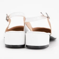 Ballerines loulou nappa argent cuir blanc Femme XAVIER DANAUD
