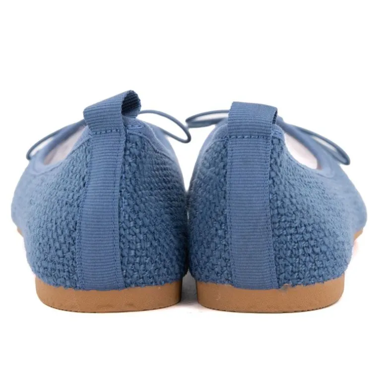 Ballerines tissu apolina effet crochet avec noeud Femme MANOUKIAN