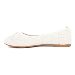 Ballerines tissu apolina effet crochet avec noeud Femme MANOUKIAN