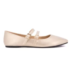 Ballerines zayanita double brides avec boucles Femme BURTON OF LONDON