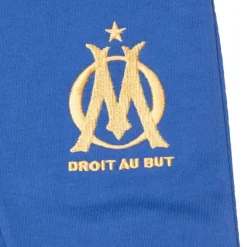 Bas de jogging coton gris chiné logo brodé Enfant OM