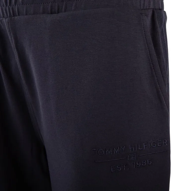 Bas de jogging droit bleu foncé Femme TOMMY HILFIGER