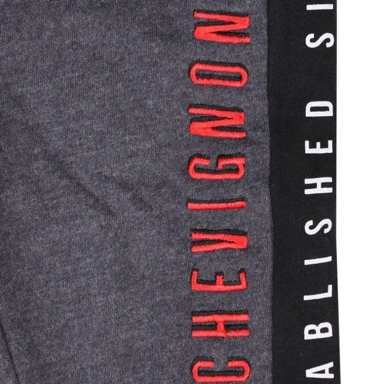 Bas de jogging inscription côté brodée coton mélangé Enfant CHEVIGNON