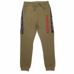 Bas de jogging inscription côté brodée coton mélangé Enfant CHEVIGNON