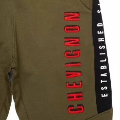 Bas de jogging inscription côté brodée coton mélangé Enfant CHEVIGNON