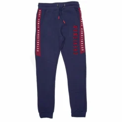 Bas de jogging inscription côté brodée coton mélangé Enfant CHEVIGNON