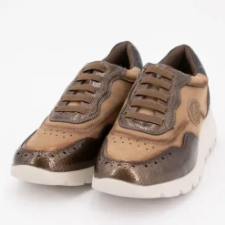 Basket compensé brillant à lacet Femme AMARPIES