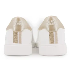 Basket marlyn blanc et noir Femme US POLO