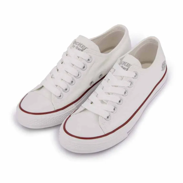 Basket toile blanc 36ur201710500 t36-41 Femme DOCKERS BY GERLI