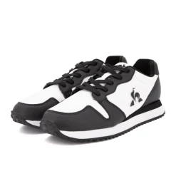 Baskets à lacets black & white logo noir 2410691 t39 au 46 Homme LE COQ SPORTIF