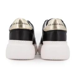 Baskets à lacets blancs semelle épaisse blanche Femme US POLO