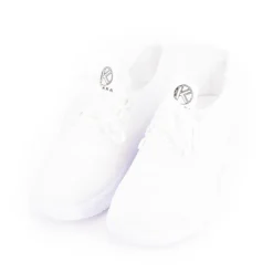 Baskets à lacets en tissu semelle épaisse blanche Femme KELARA