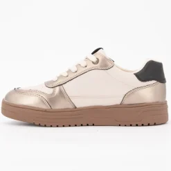 Baskets à lacets semelle gomme platine Femme TOM TAILOR