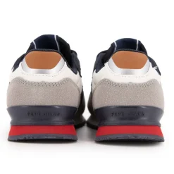 Baskets à scratch london nut brown suédine Enfant PEPE JEANS