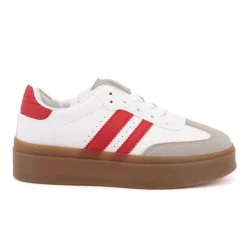 Baskets à semelle gomme sterna double bandes Femme BURTON OF LONDON