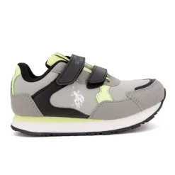 Baskets avec scratch imprimé logo Enfant US POLO