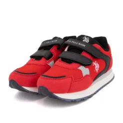 Baskets avec scratch imprimé logo Enfant US POLO