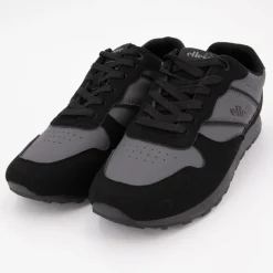 Baskets basses à lacets bi matière effet daim et similicuir lisse Homme ELLESSE