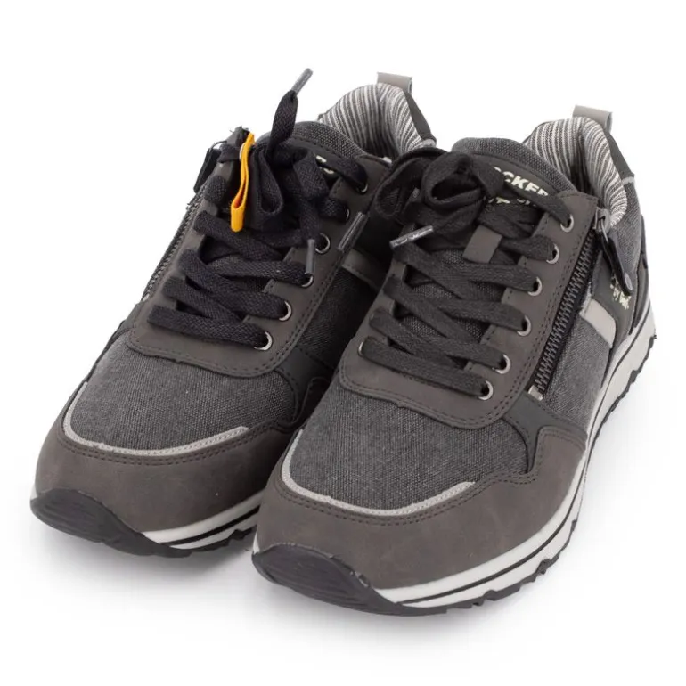 Baskets basses en toile avec fermeture éclair tissu chiné Homme DOCKERS BY GERLI