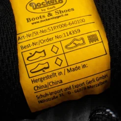 Baskets basses en toile semelle à motif écailles noir t40/46 Homme DOCKERS BY GERLI