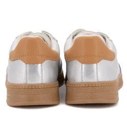 Baskets basses silver à lacets semelle gomme Femme TOM TAILOR