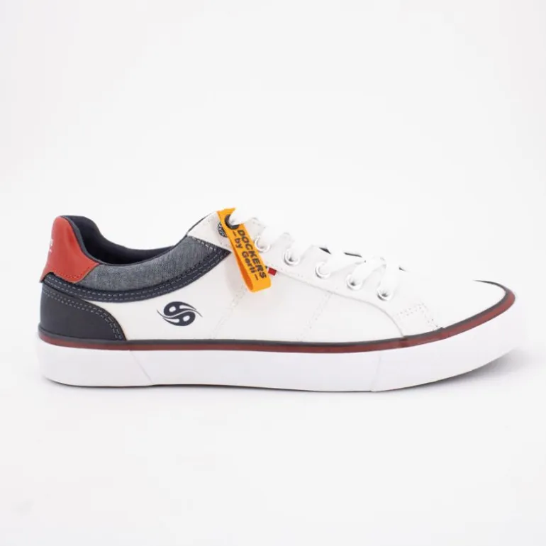 Baskets basses toile couleur bleu marine à lacets Homme DOCKERS BY GERLI