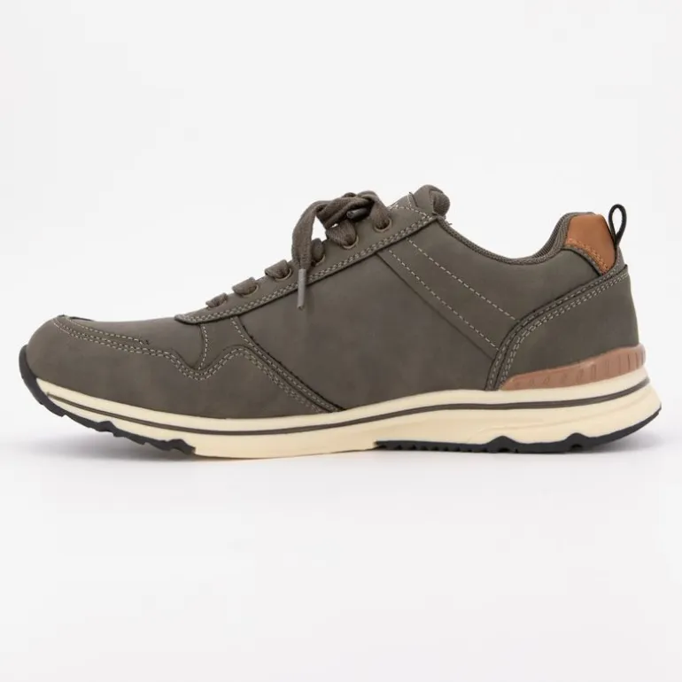 Baskets basses zippées à lacets semelle blanche Homme DOCKERS BY GERLI