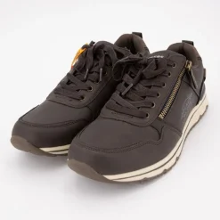 Baskets basses zippées à lacets semelle blanche Homme DOCKERS BY GERLI