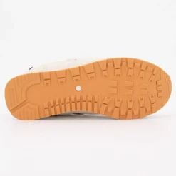 Baskets beige à lacets avec empiècement coloré semelle crantée Femme ELLESSE