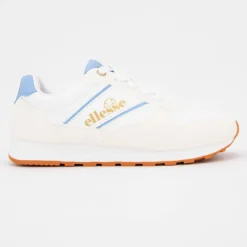 Baskets beige à lacets avec empiècement coloré semelle crantée Femme ELLESSE