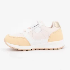 Baskets bi colore avec scratch semelle blanche beige Verone Enfant LOTTO