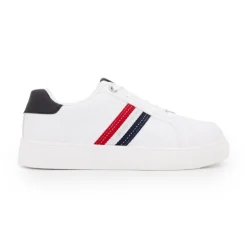 Baskets blanches avec surpiqures Femme TOM TAILOR