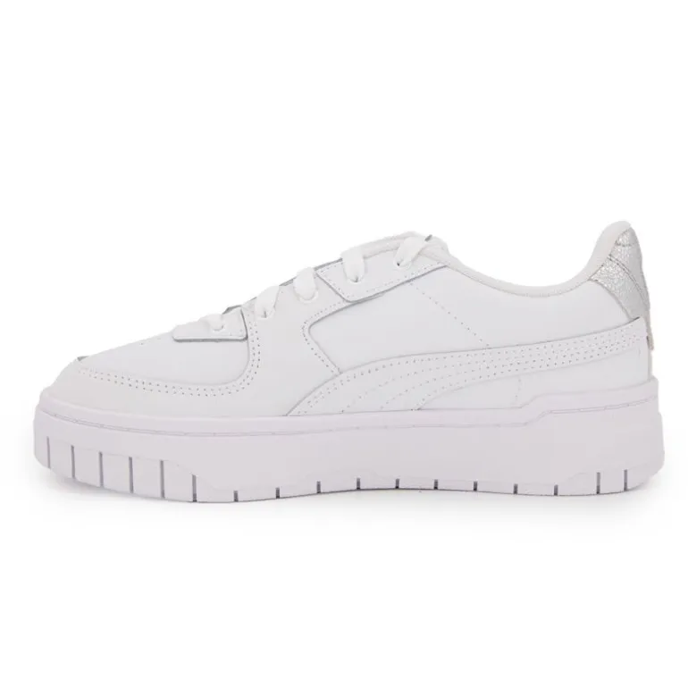 Baskets blanches Cali Dream GL junior ornée de coeurs argentés Femme, Enfant PUMA