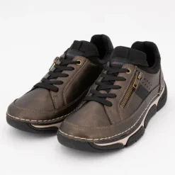 Baskets bronze à lacets avec zip semelle design Femme ROMIKA