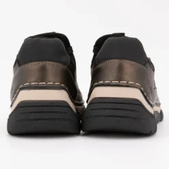 Baskets bronze à lacets avec zip semelle design Femme ROMIKA