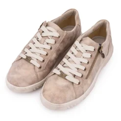 Baskets bronze avec zip Femme ROMIKA