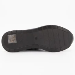 Baskets compensées à sequins cuir zip dorée avec lacets Femme KEYS