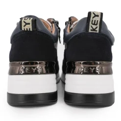 Baskets cuir compensées semelle contrastée Femme KEYS