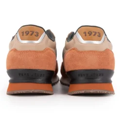 Baskets cuir london grade camel lacets beiges Homme PEPE JEANS