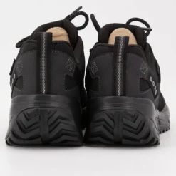 Baskets de sport noire en toile à lacets Homme SKECHERS