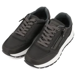 Baskets effet daim avec zips semelle blanche Homme TOM TAILOR