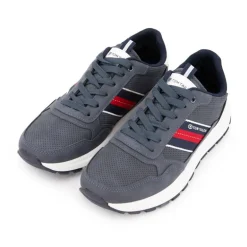 Baskets en tissu à lacets avec bandes colorées Homme TOM TAILOR