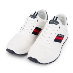 Baskets en tissu à lacets avec bandes colorées Homme TOM TAILOR