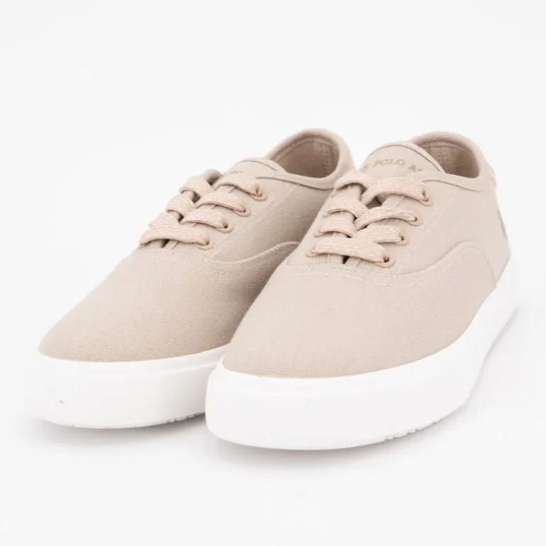 Baskets en toile à lacets marew semelle blanche Femme US POLO