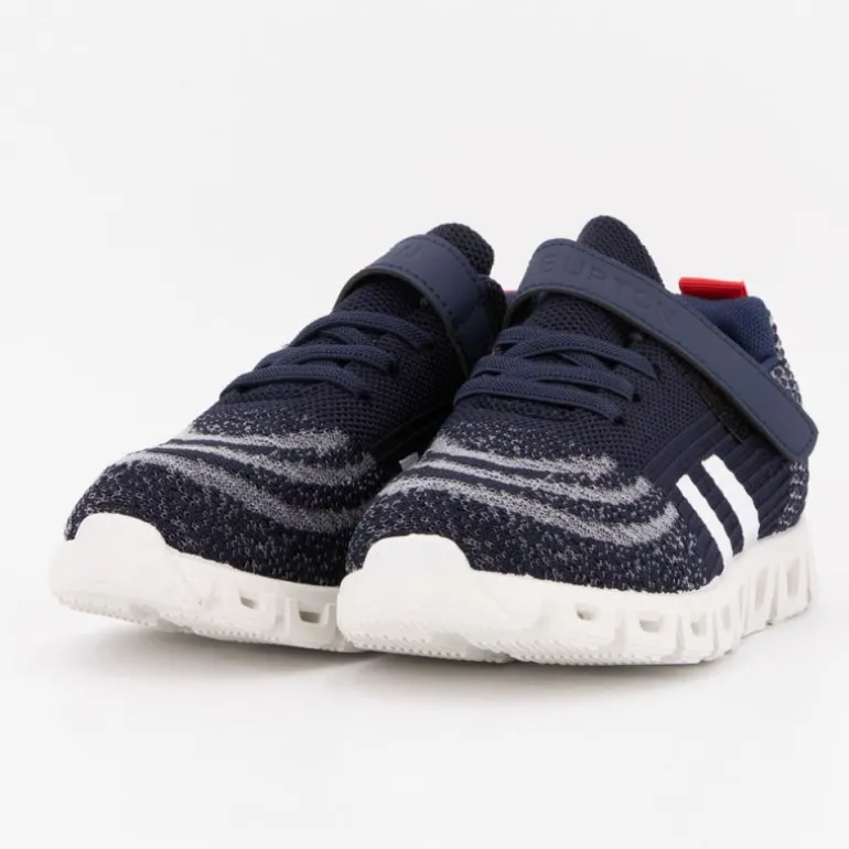 Baskets en toile à scratch euloge semelle design Enfant BURTON OF LONDON