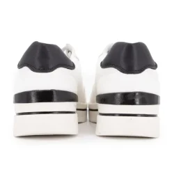 Baskets en toile blanches avec logo doré Femme TOM TAILOR