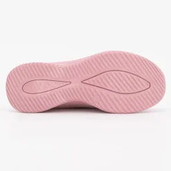 Baskets en toile couleur unie à lacets semelle épaisse Femme KELARA