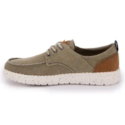 Baskets en toile kaki semelle tacheté Homme DOCKERS BY GERLI
