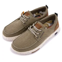 Baskets en toile kaki semelle tacheté Homme DOCKERS BY GERLI